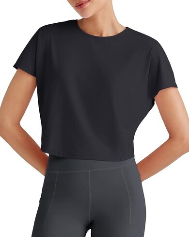 G4Free Lightbreeze Womens Workout Tops Batwing Sleeve Tees Loose Fit Athletic Gym Shirts Basic Yoga Tshirts Casual Summer in Saudi Arabia