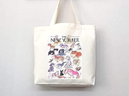 New Yorker tote bag, New Yorker magazine bag, New Yorker bag, New Yorker art, New yorker tote, art tote bag, aesthetic tote in Saudi Arabia