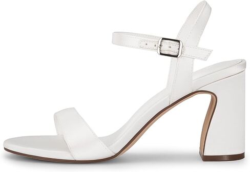XMWEALTHY Women's Chunky Block High Heels 3-Inch Comfortable Open Toe Bridal Wedding Heels Ankle Strap Party Dress Heeled Sandals in Saudi Arabia