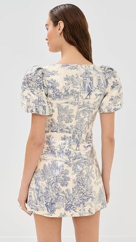 Tanner Fletcher Women's Helene Puff Sleeve Sequin Toile Dress in Saudi Arabia
