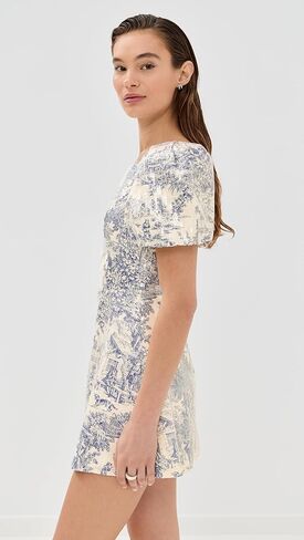 Tanner Fletcher Women's Helene Puff Sleeve Sequin Toile Dress in Saudi Arabia