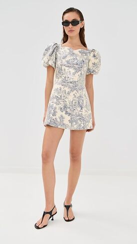 Tanner Fletcher Women's Helene Puff Sleeve Sequin Toile Dress in Saudi Arabia