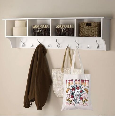WCGXKO Book Inspired Tote Bag Warrior Butterfly Roses I Am No Man Dark Academia Gift in Saudi Arabia