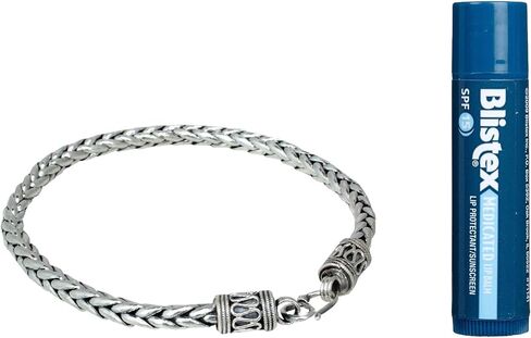 NOVICA Artisan سلسلة سوار من الفضة الإسترليني عيار 925 مصنوعة يدويًا للرجال من تايلاند "القوة" in Saudi Arabia