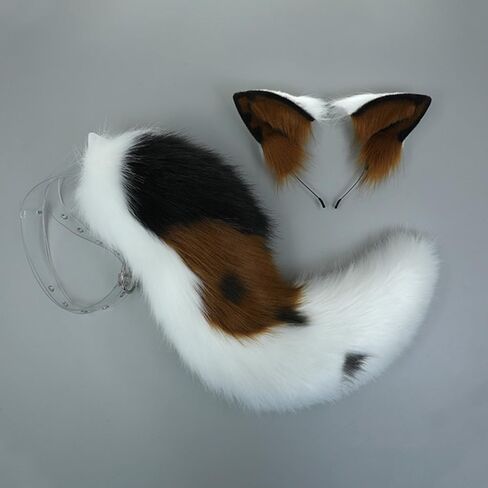 Cute Dog Plush Ears and Tail Set Halloween Party Costume Party Props Cosplay Animal accessories in Saudi Arabia