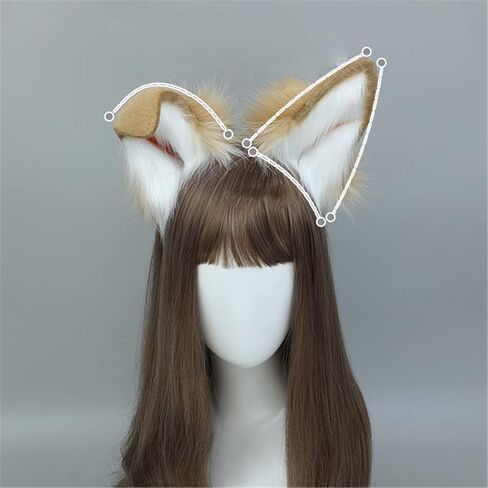 LittleLuluda Puppy Dog Shiba inu Ears Headband and Tail Costume Accessory Kit in Saudi Arabia