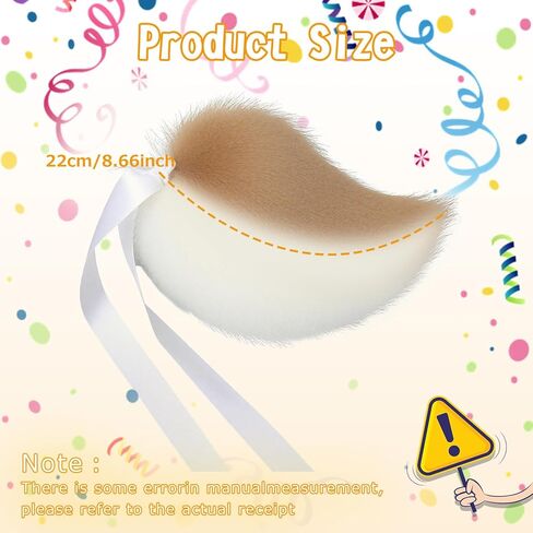 Zcargel Cosplay Rabbit Tail Plush Bunny Tail Cosplay Costume Bunny Tail for Halloween Costume Accessories in Kuwait