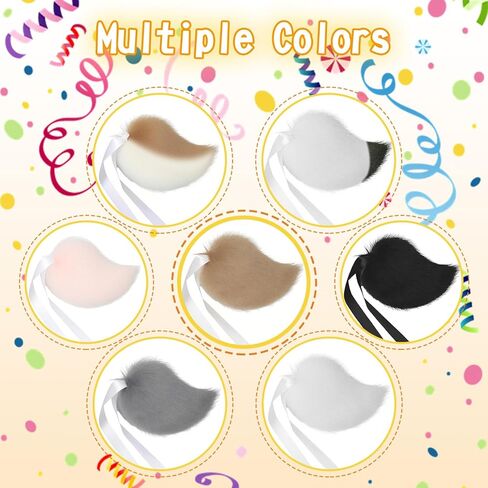 Zcargel Cosplay Rabbit Tail Plush Bunny Tail Cosplay Costume Bunny Tail for Halloween Costume Accessories in Kuwait