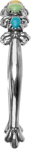 American West Jewelry Sterling Silver Multi Color 5-Stone Cuff Bracelet Sizes Small to Large in Saudi Arabia