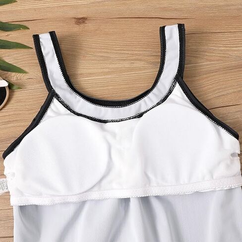 Two Piece High Neck Tankini Swimsuits for Women Tankini Bathing Suits with Boyshorts Sleeveless Scoop Neck Swimwear Blue in Saudi Arabia