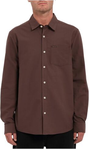 Volcom Mens Long Sleeve Woven Button-up Shirt, Casual Or Dress Shirt for Work & Everyday Wear in Saudi Arabia