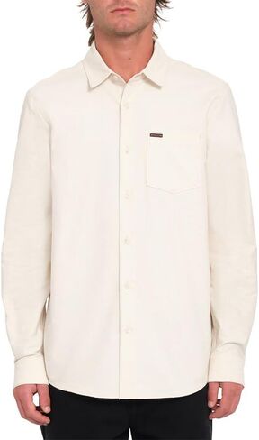 Volcom Mens Long Sleeve Woven Button-up Shirt, Casual Or Dress Shirt for Work & Everyday Wear in Saudi Arabia