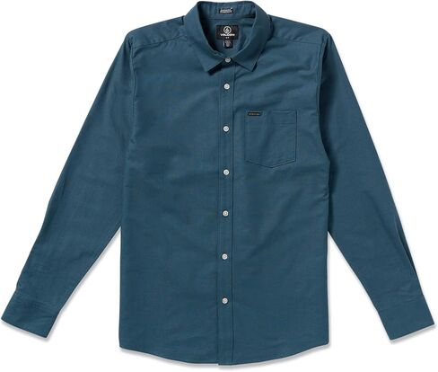 Volcom Mens Long Sleeve Woven Button-up Shirt, Casual Or Dress Shirt for Work & Everyday Wear in Saudi Arabia