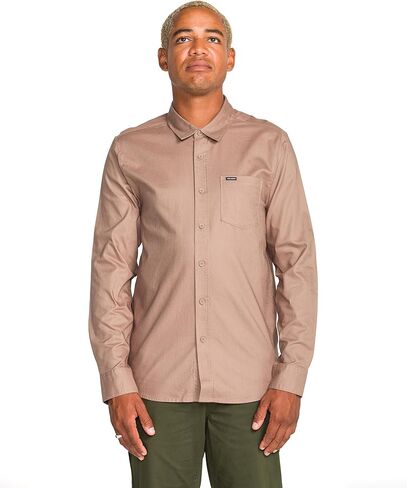 Volcom Mens Long Sleeve Woven Button-up Shirt, Casual Or Dress Shirt for Work & Everyday Wear in Saudi Arabia