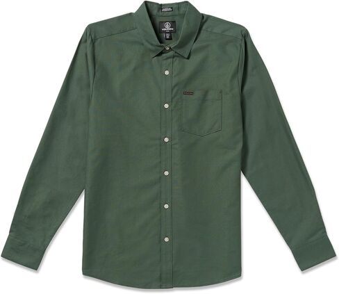 Volcom Mens Long Sleeve Woven Button-up Shirt, Casual Or Dress Shirt for Work & Everyday Wear in Saudi Arabia