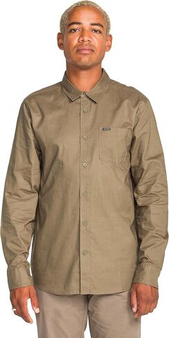 Volcom Mens Long Sleeve Woven Button-up Shirt, Casual Or Dress Shirt for Work & Everyday Wear in Saudi Arabia