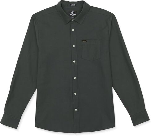 Volcom Mens Long Sleeve Woven Button-up Shirt, Casual Or Dress Shirt for Work & Everyday Wear in Saudi Arabia