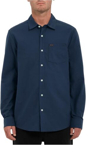 Volcom Mens Long Sleeve Woven Button-up Shirt, Casual Or Dress Shirt for Work & Everyday Wear in Saudi Arabia