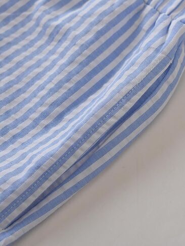 Women's Petite Seersucker Pajama Pants Lightweight Cotton Lounge Pants in Saudi Arabia