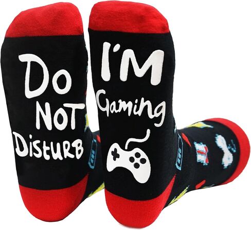 Do Not Disturb I'm Gaming Socks,Funny Socks Boy Men Gifts Ideas Christmas Gifts for Men,TeenBoys,Him,Dad,Sons in Saudi Arabia