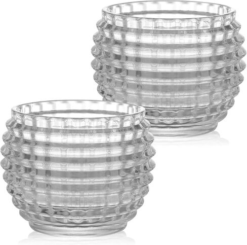 2 Pack Red Glass Votive Candle Holders for Home Decor Round Bubble Tea Light Holder for Valentine’s Day Table Centerpiece Wedding in Saudi Arabia
