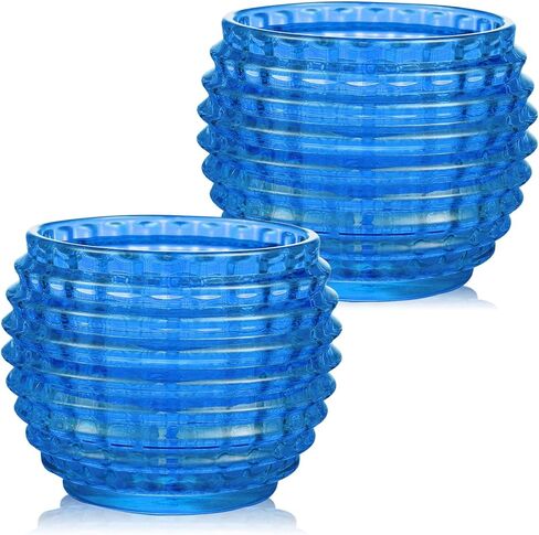 2 Pack Red Glass Votive Candle Holders for Home Decor Round Bubble Tea Light Holder for Valentine’s Day Table Centerpiece Wedding in Saudi Arabia