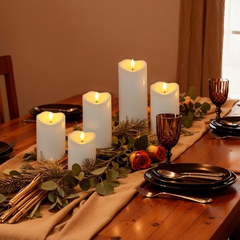 شموع Raycare عديمة اللهب مقاومة للماء في الهواء الطلق مقاس 8 × 3 مع جهاز تحكم عن بعد ومؤقت، شمعة عمود كهربائية وهمية تعمل بالبطارية لديكور المنزل وحفلات الزفاف في عيد الميلاد، أبيض عاجي، مجموعة من 2 in Kuwait