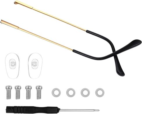 1Pair Metal Glasses Arm Replacement Universal Eyeglass Arm Replacement for Glasses Sunglasses(Gold) in Saudi Arabia