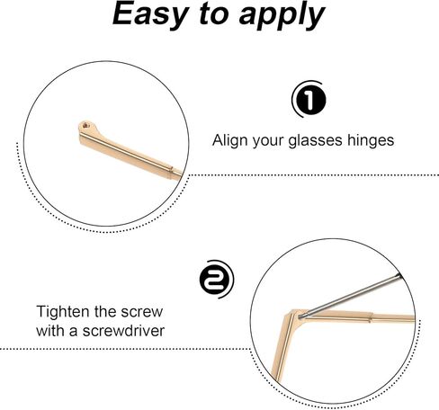 1Pair Metal Glasses Arm Replacement Universal Eyeglass Arm Replacement for Glasses Sunglasses(Gold) in Saudi Arabia