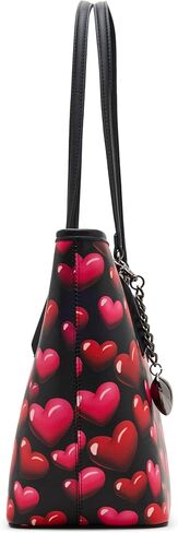 Betsey Johnson Bubble Hearts Tote Black Multi in Saudi Arabia