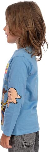 Disney Woody and Buzz Lightyear Shirt, Toy Story Hamm Bullseye Rex Slinky Dog Shirt, Kids Long Sleeve Shirts for Boys in Saudi Arabia