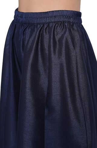 Janasya Indian Women's Blue Embellished Festive Wear Kurta Set for Women in Saudi Arabia