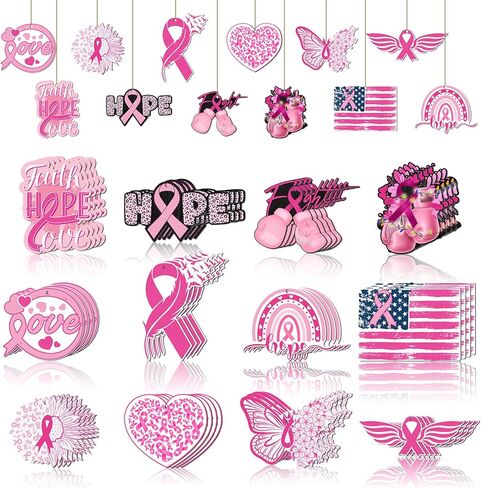 Sintuff 36 Pieces St. Patricks Day Decorations Wooden Shamrock Ornaments for Tree St Patricks Day Ornaments Irish Hanging Decorations for Party in Kuwait