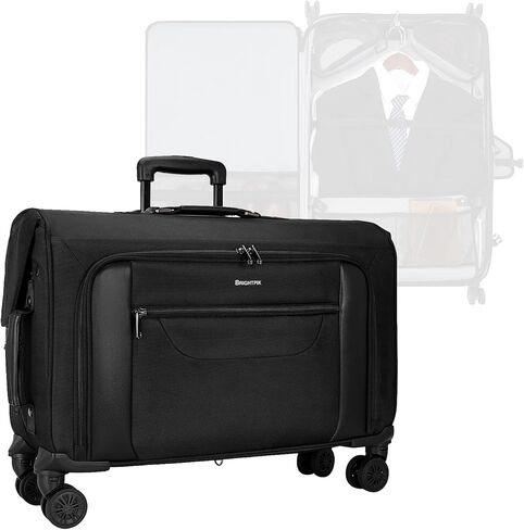 22 Inch Rolling Garment Bag for Business Trips, Carry On Suitcase with Built-In Hanging Clothes Section, 4 Spinner Wheels, Suit & Dress Travel Luggage (Men/Women) in Saudi Arabia