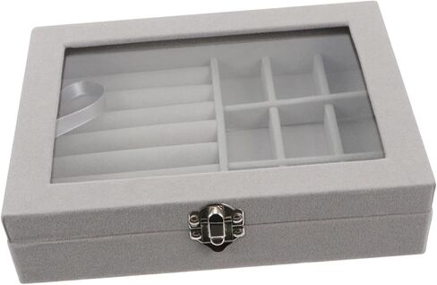 1Pc Jewelry Box Earring Holder Simple and Portable Jewelry Case for Home Travel Durable Storage for Rings and Bracelets Present for Her in Saudi Arabia