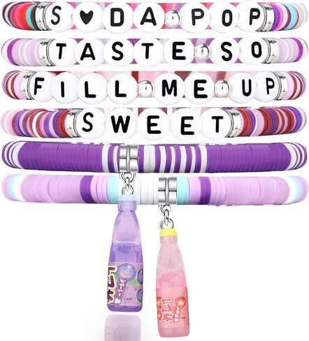 Korean-Pop Bracelet Birthday Party Friendship BFF Gifts for Fans Decor Halloween Outfits Bracelet (soda pop) in Saudi Arabia