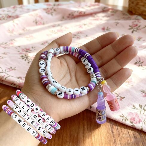 Korean-Pop Bracelet Birthday Party Friendship BFF Gifts for Fans Decor Halloween Outfits Bracelet (soda pop) in Saudi Arabia