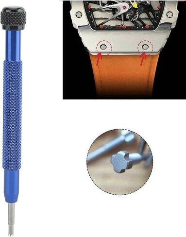 Ruihua, Professional Watchmaker Screwdriver Tools compatible with For Richard Mille Watches 4 & 5 Prongs Spokes Claws Star RM Watch repair Replacement Rubber Strap Bezel Case Back Cover Set, Blue in Saudi Arabia