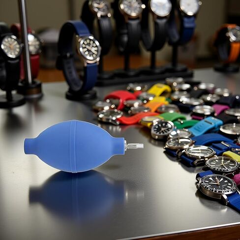 Blue Rubber Soft Cleaning Wristwatch Parts Cleaner Tool Dust Air Blower Pump Watch Accessory Watch Repair Tools and Kits Pocket Watch Chains in Saudi Arabia