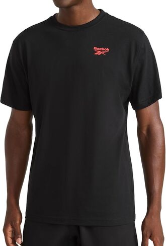 تي شيرت رجالي من Reebok Phasic Graphic ذو رقبة دائرية، مقاس قياسي، نسيج بولي قطن خفيف الوزن in Saudi Arabia