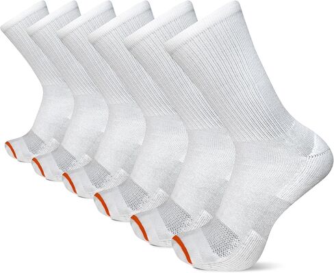 Merrell unisex-adult Men's and Women's Cushioned Cotton Crew Socks - 3 & 6 Pairs - Breathable Mesh Comfort Zones in Saudi Arabia