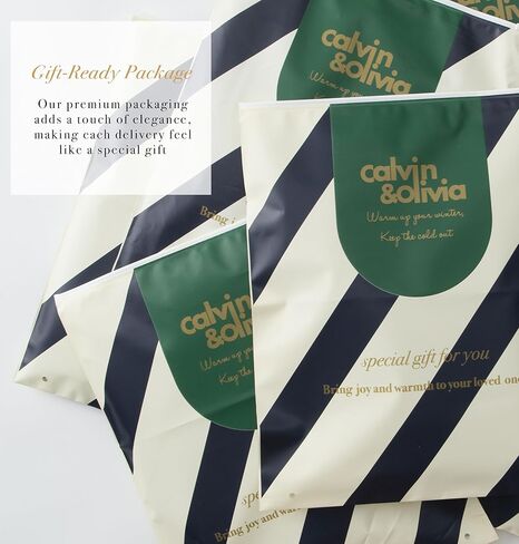 CALVIN & OLIVIA Lightweight Ultra-Soft Scarf with Hat - Perfect Holiday Gift for Men & Women in Kuwait