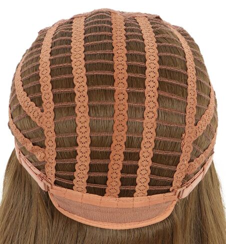yuehong Long Dark Brown Women Wig Mullet Wig 70s 80s Rocker Wig Heavy Metal Style Cosplay Costume Wig with Necklace in Saudi Arabia