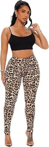 Leopard Legging for Women High Waisted Stretchy Cheetah Print Legging Tummy Control Butter Lift Legging for Women in Saudi Arabia