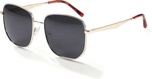 Trendy Square Retro Sunglasses for Men Women with Polarized TAC Lens und UV400 Protection Sunglasses in Saudi Arabia