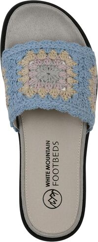 صندل نسائي من WHITE MOUNTAIN Maxim Macrame Slide - - 7.5 M in Kuwait