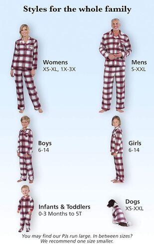 PajamaGram Christmas Pajamas For Family, Fireside Plaid, 4T Red in Saudi Arabia