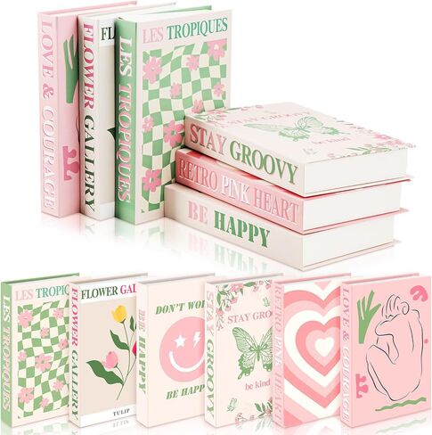 Honoson Decorative Books Aesthetic Fake Books Set for Home Room Decor Bookshelf Decoration Coffee Table Decor(Romantic,6 Pcs) in Saudi Arabia