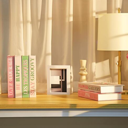 Honoson Decorative Books Aesthetic Fake Books Set for Home Room Decor Bookshelf Decoration Coffee Table Decor(Romantic,6 Pcs) in Saudi Arabia