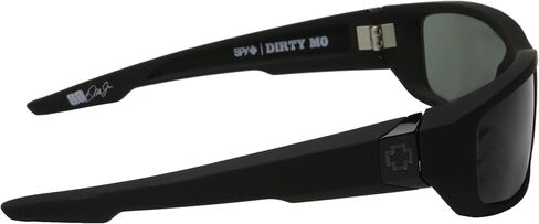 نظارات شمسية Spy Optic Dirty Mo باللون الأسود غير اللامع مع ملصق عدسة باللون الرمادي السعيد in Kuwait